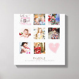 GODMOTHER PHOTO COLLAGE Gift with verse kan redige Canvastryck