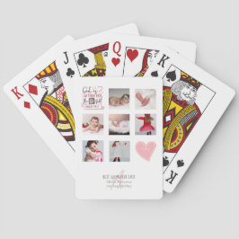 GODMOTHER PHOTO COLLAGE Gift with verse kan redige Casinokort
