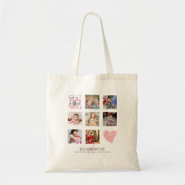 GODMOTHER PHOTO COLLAGE Gift with verse kan redige Tygkasse