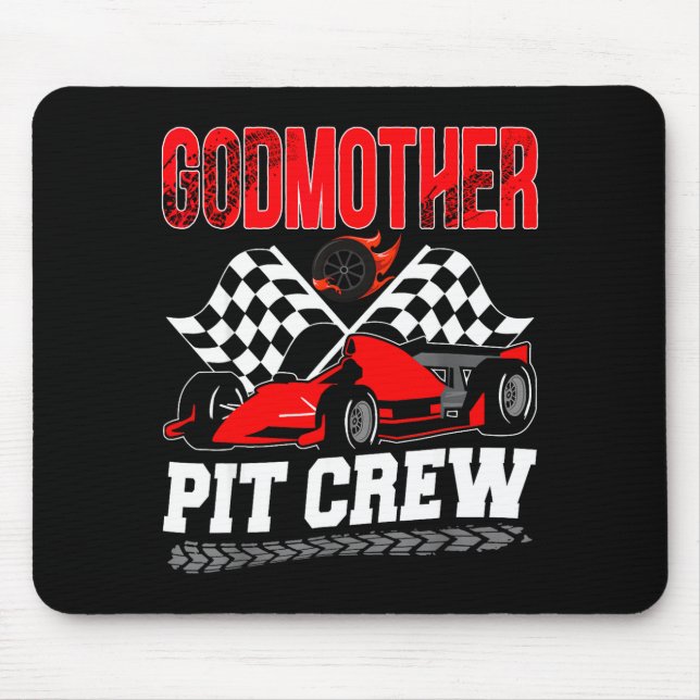 Godmother T Crew Racing Family Race Car Birthday B Musmatta (Framsidan)