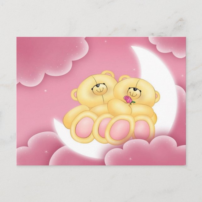 Godnatt Bears! Goodnight Bear-vykort Vykort (Framsida)