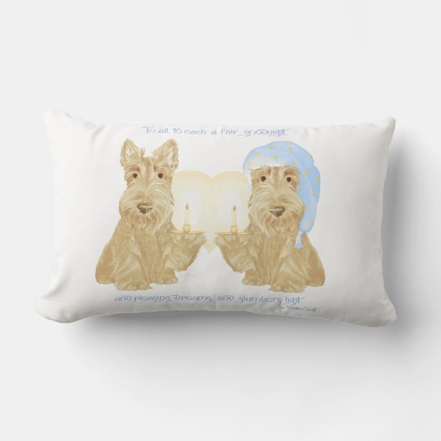 Godnatt Wheaten Duo Lumbarkudde (Framsida)