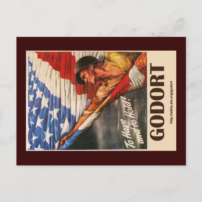 GODORT - att ha och vänta Vykort (Framsida)