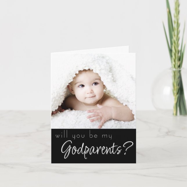 Godparent Frieri | Blå flerfoto i flottan Kort (Framsida)