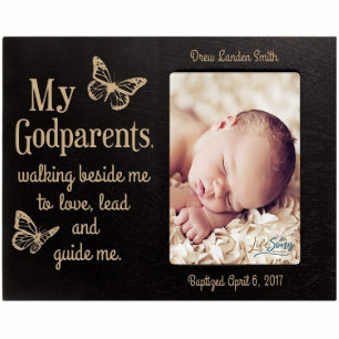 Godparents som går bredvid mig fotoramen - svart