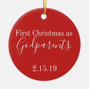 godparentsprydnad julgransprydnad keramik