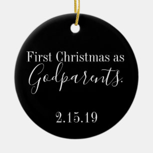 godparentsprydnad julgransprydnad keramik