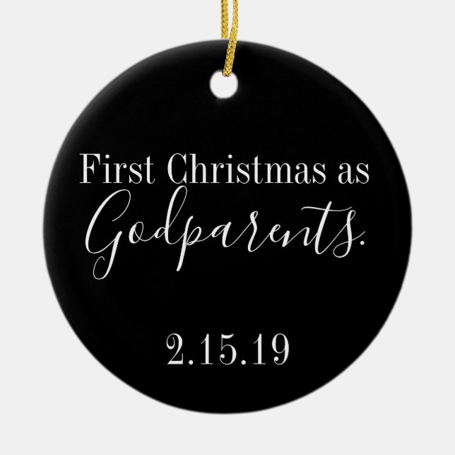 godparentsprydnad julgransprydnad keramik (Framsidan)
