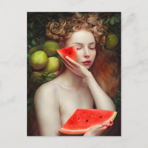 Godress med Watermelon-vykort Vykort