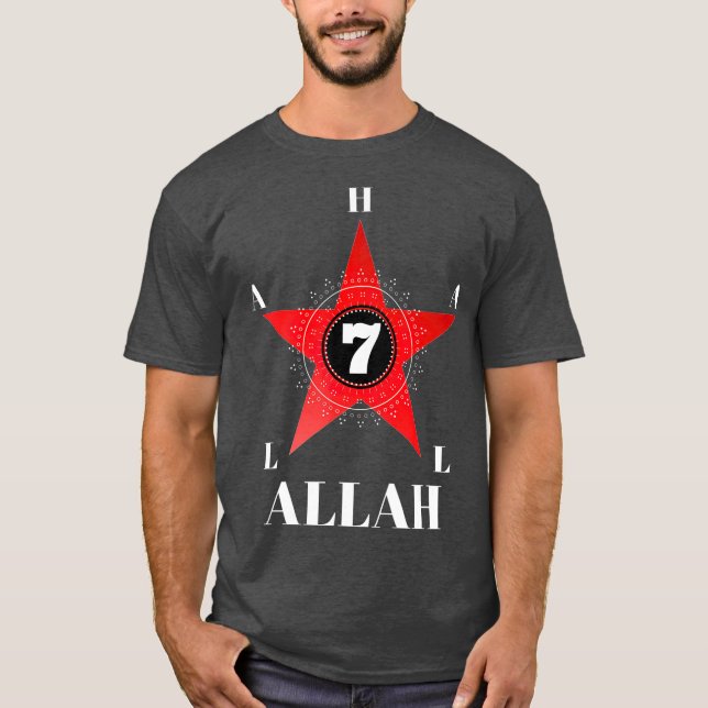 Gods and Earths Occult Science Allah T Shirt (Framsida)