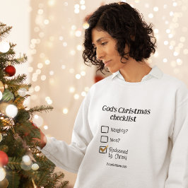 GOD'S CHRISTMAS CHECKLIST Christian Women's T Shirt