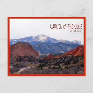 Gods (Colorado) Garden med text Vykort