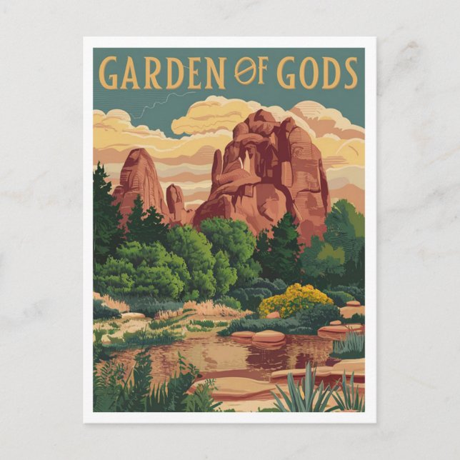 Gods Colorado Garden Vykort (Framsida)