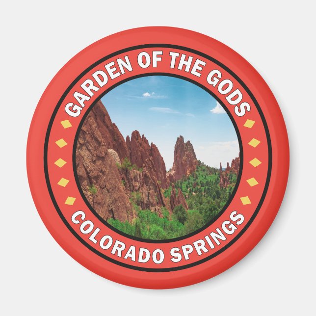 Gods Colorado Vår Badge Magnet (Framsidan)
