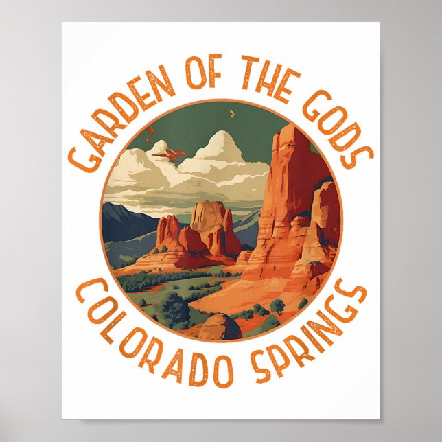 Gods Colorado Vår Distress Cir Poster (Framsidan)