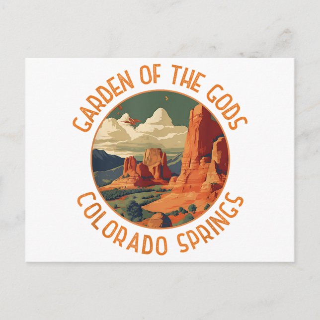 Gods Colorado Vår Distress Cir Vykort (Framsida)