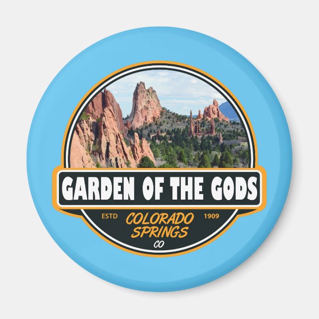 Gods Colorado Vår Travel Emblem Magnet (Framsidan)