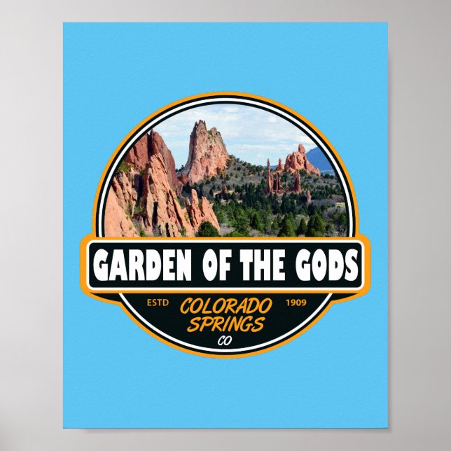 Gods Colorado Vår Travel Emblem Poster (Framsidan)
