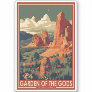 Gods Colorado Vår Travel Vintage Klistermärken