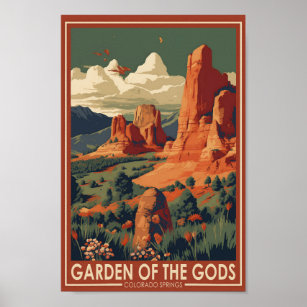 Gods Colorado Vår Travel Vintage Poster