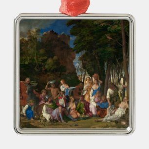 Gods-festivalen (av Giovanni Bellini) Julgransprydnad Metall