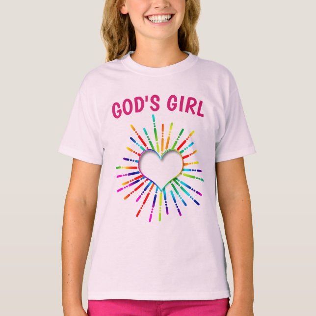 GOD'S GIRL CHRISTIAN GIRLS T-Shirts (Framsida)