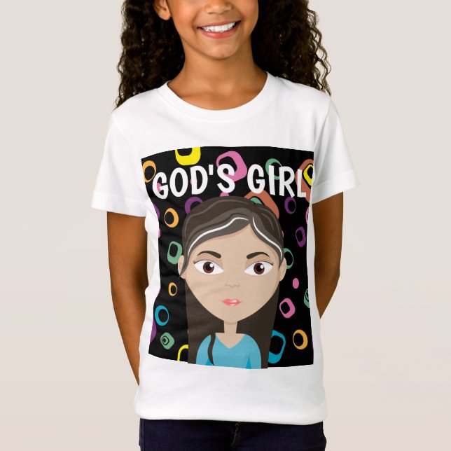 GOD'S GIRL Christian GIRLS T-shirts (Framsida)