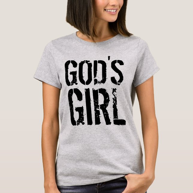 GOD'S GIRL Christian T-shirts (Framsida)