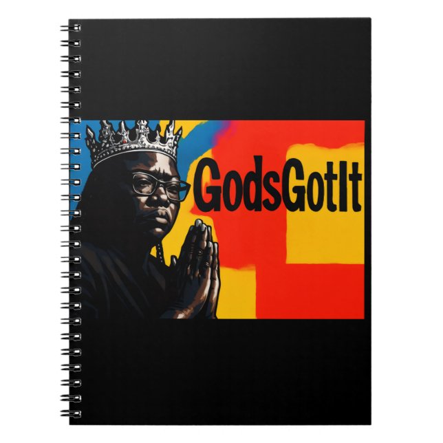 Gods Got It Notebook Journal Anteckningsbok (Framsidan)