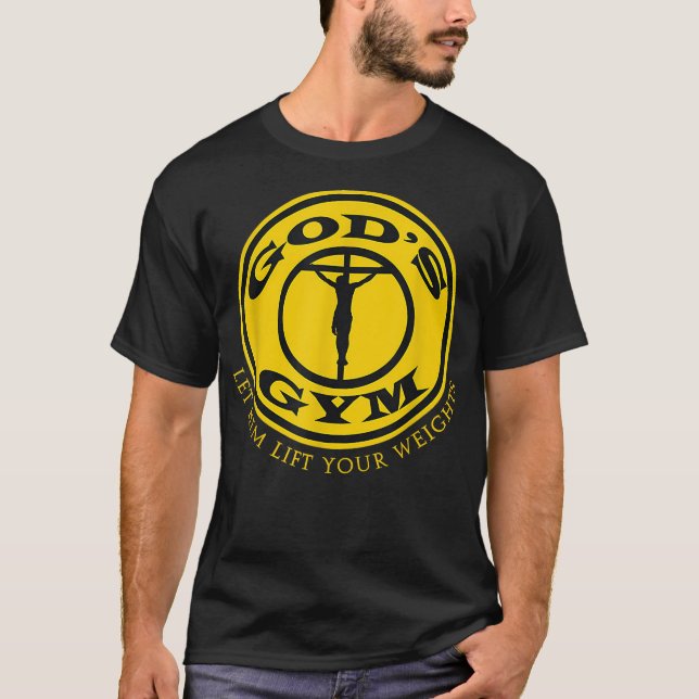 GODS GYM RELIGION T SHIRT Jesus Church Tee  (Framsida)