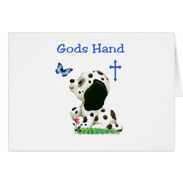 Gods-hand Hälsningskort (Framsidan Horizontal)