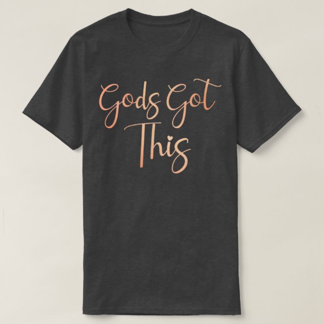 Gods Har den här kristna tron i Herren T Shirt (Design framsida)