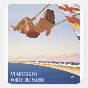 Gods Italiana Fyrkantigt Klistermärke