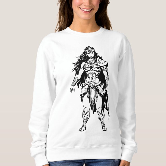 Gods-krigare - Epic Fantasy Design T Shirt (Framsida)