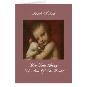 GODS LAMB HÄLSNINGSKORT