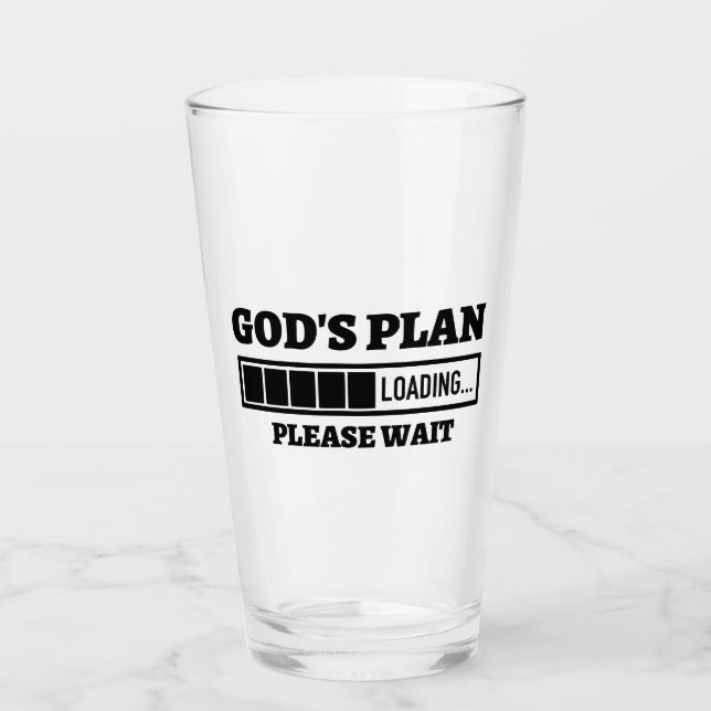 Gods lastplan vänta Glass Kopp (Framsida)