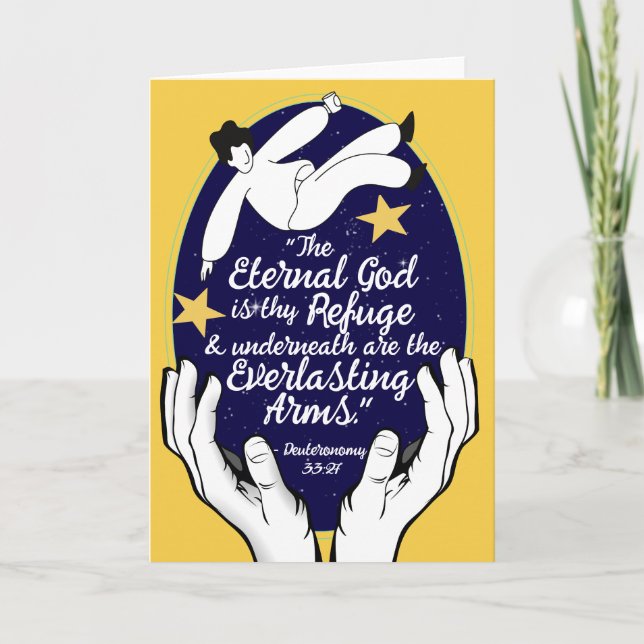 Gods löfte om allt du behöver. 33:27 tack kort (Framsida)