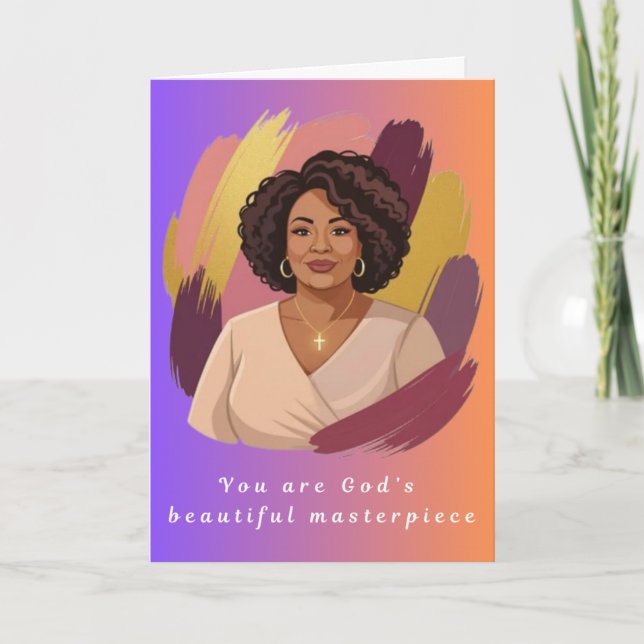 God's Masterpiece Greeting Card Helgkort (Framsida)