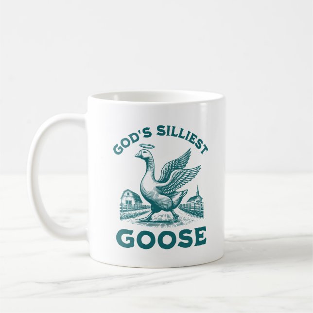 Gods minsta Goose Bird Funny Sarcastic Sets Kaffemugg (Vänster)