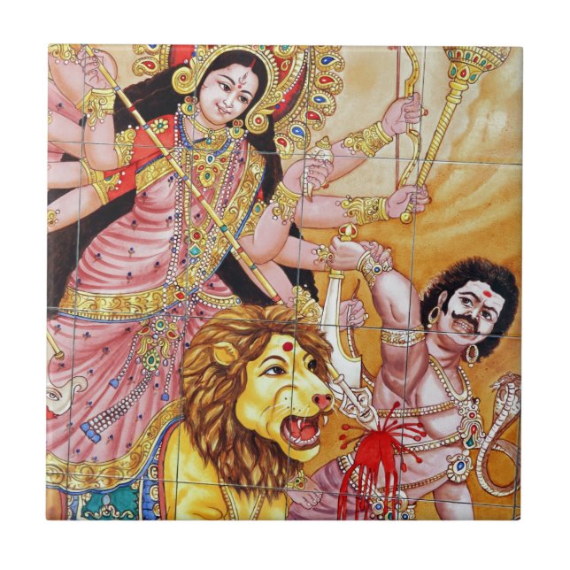 Gods och gudom Hindu temple Kakelplatta (Framsidan)