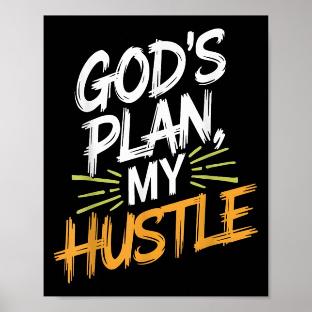 Gods planerar min hetle Entrepreneur Christian Mot Poster (Framsidan)