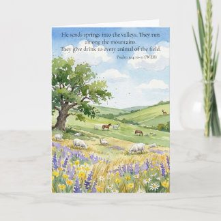 God's Provision: Psalm 104:10-11  Kort