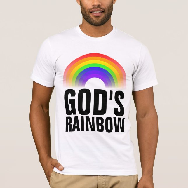 GOD'S RAINBOW CHRISTIAN T-shirts (Framsida)