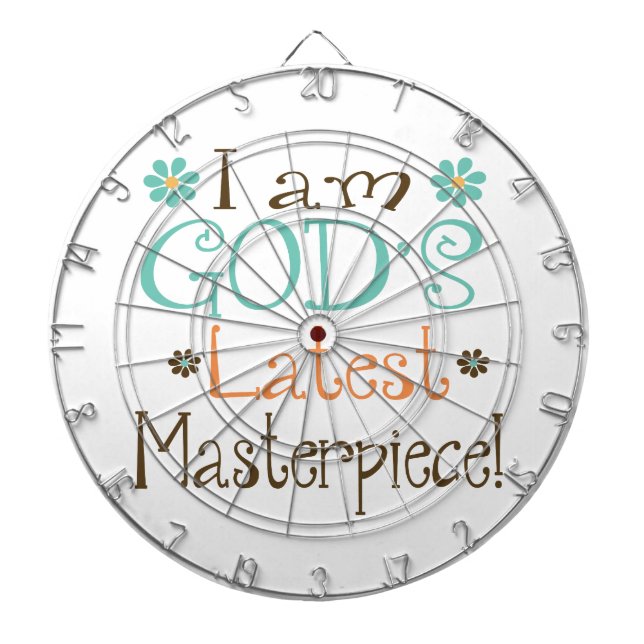 Gods senaste mästerverk piltavla (Framsidan)
