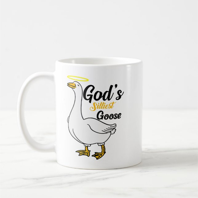Gods Silliest Goose Bird Animal Goose Honk Memes L Kaffemugg (Vänster)