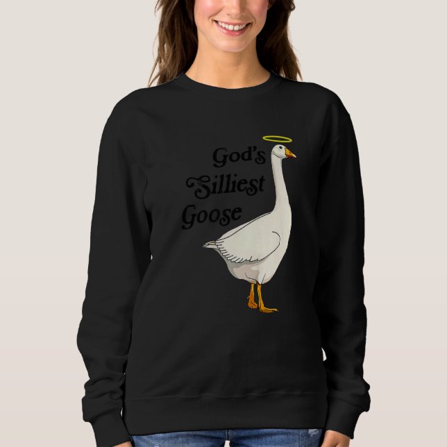God's Silliest Goose Funny Duck Lovers Premium_2 T Shirt (Framsida)