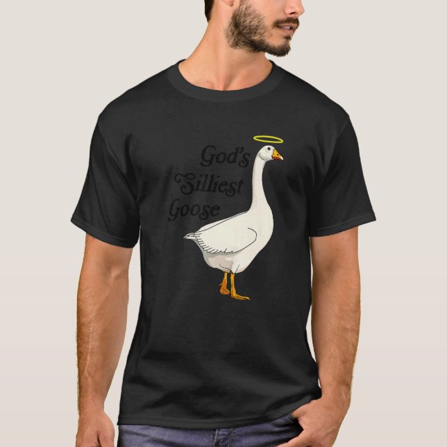 God's Silliest Goose Funny Duck Lovers Premium_2 T Shirt (Framsida)