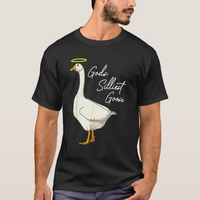 God's Silliest Goose God's Silliest Goose Duck  Te T Shirt (Framsida)