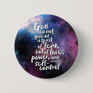 GOD's Spirit of Kärlek NO FEAR POWERFUL Bible Vers Knapp
