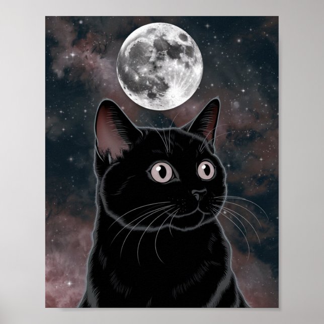 Gods svart katt, svart katt med klockor poster (Framsidan)